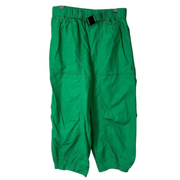 Free People Movement Women's Offside Pants Parachute Barrel Green Small Baggy - Picture 2 of 10